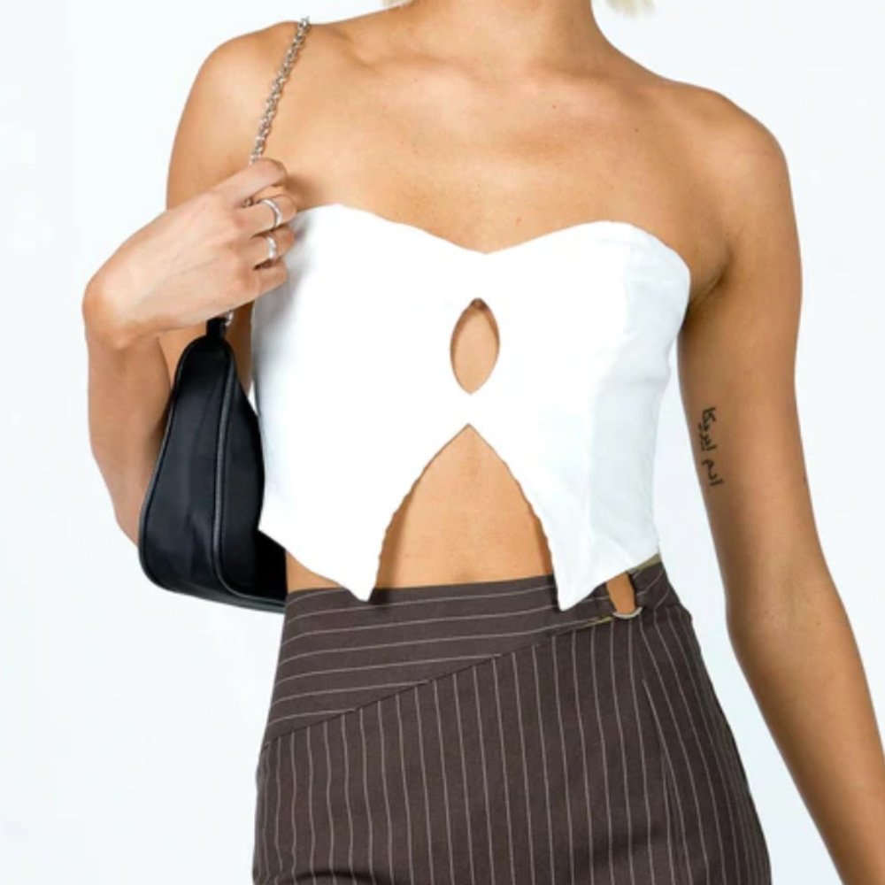 NWT Princess Polly White Crop Top